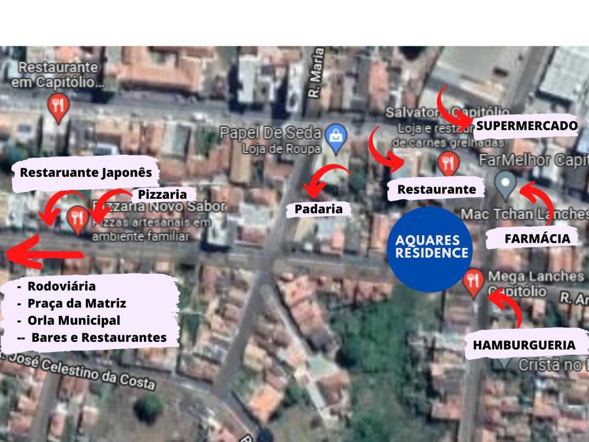 Aquares Residence - Apartamento Para Temporada Capitólio Kültér fotó